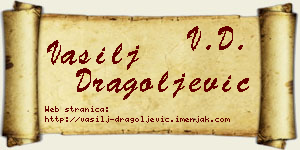 Vasilj Dragoljević vizit kartica